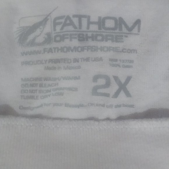 Mens Graphic Tee 2XL Fathom Offshore - Picture 4 of 4